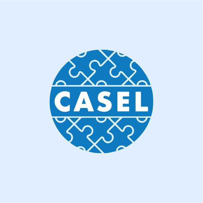 A badge with the CASEL framework icon, indicating a trusted SEL framework.